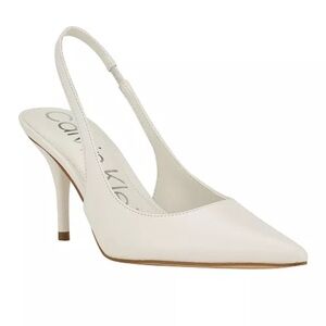 Calvin Klein Cinola white heels